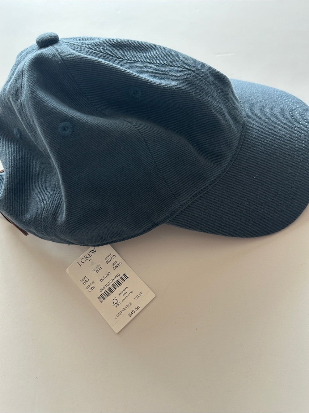 NWT J.crew Baseball cap | Blue - Picture 3 of 8